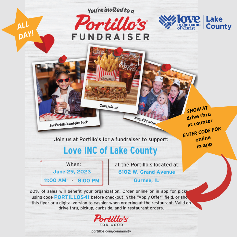 Read more about the article Dine & Donate: Portillo’s Gurnee